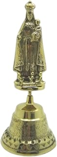 Bronze Bell – Virgen del Cobre (Our Lady of Charity), 6.5" Tall, Religious and Decorative