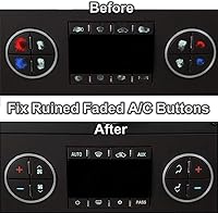 Vista 6 de TraderPlus Paquete de 3 calcomanías de repuesto para botón de tablero de CA