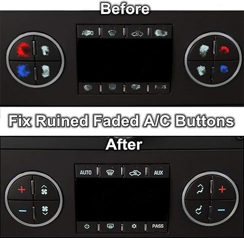 Miniatura 6 de TraderPlus Paquete de 3 calcomanías de repuesto para botón de tablero de CA