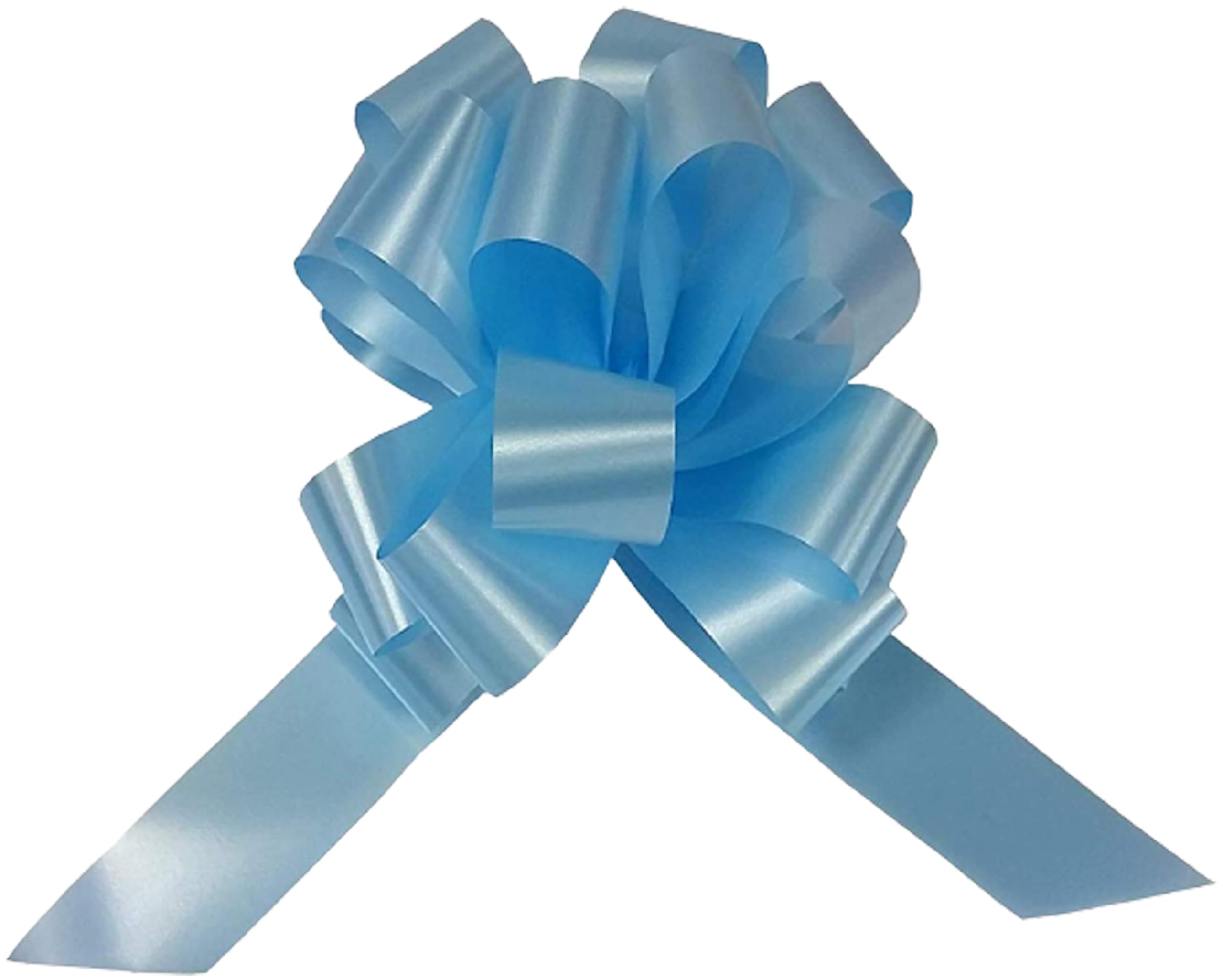 Star New Flower Spa Fiocco Rapido Azzurro Celeste 50 mm (50 Pezzi) Addobbi Decorazioni Nascita Bimbo