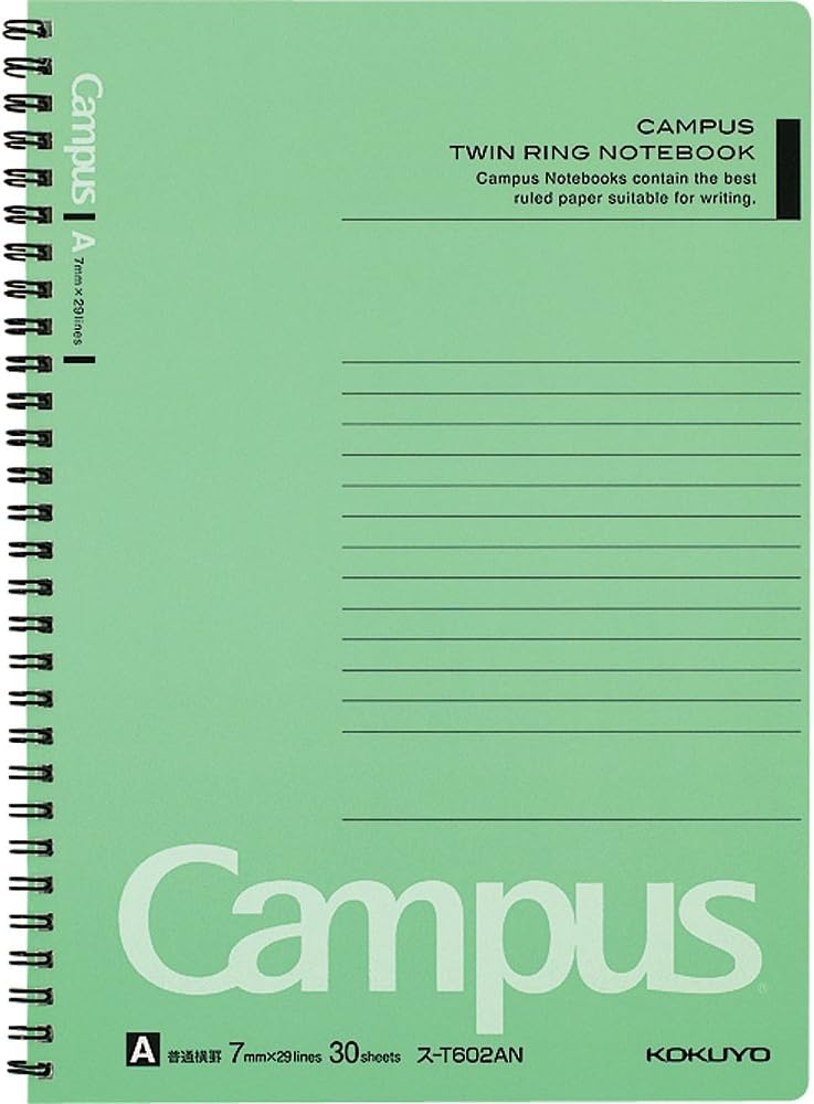 30-T602A mice Kokuyo Twin Ring Notebook 4 books pack No. 6 semi-B5 A ruled line (japan import)