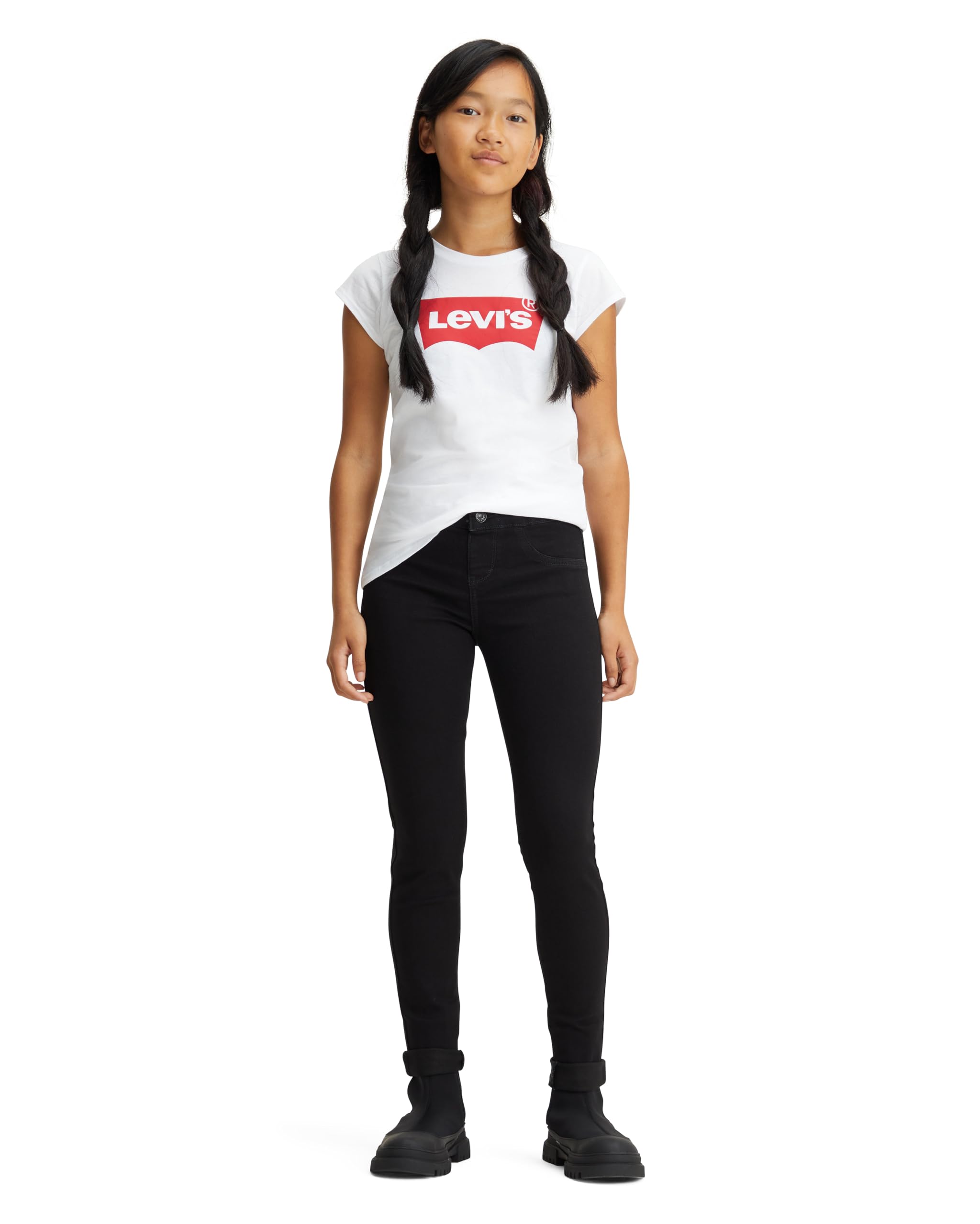 Levi's Kids Pull on Legging Girls, Black, 6 Years