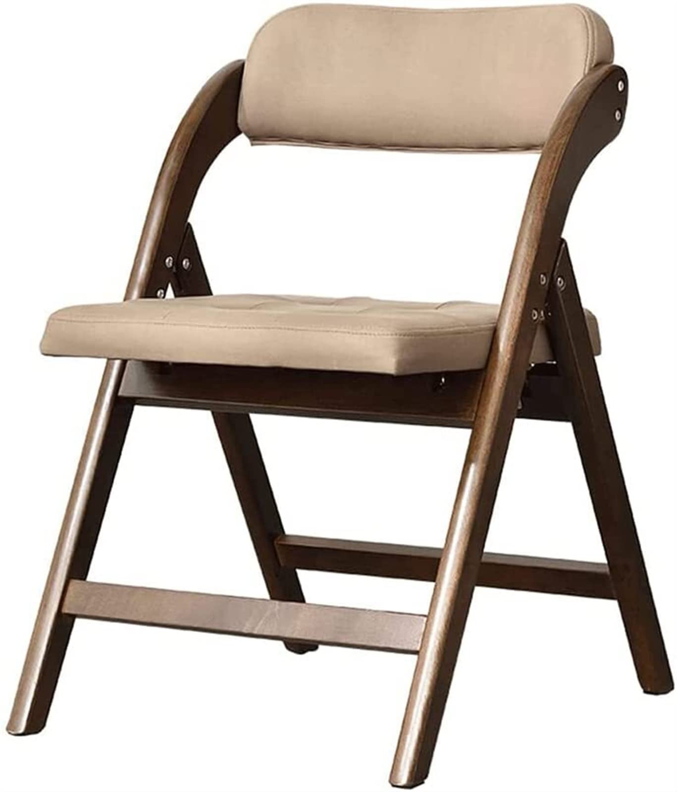 ININOSNP Silla de Comedor Plegable de Madera Maciza, Silla de Respaldo Simple for el hogar, Silla Plegable for Restaurante, Silla de Ahorro de Espacio for Almacenamiento, sofá, Silla