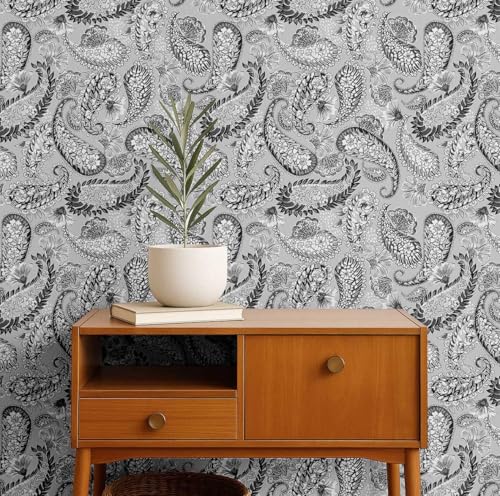Papel de vinilo floral para transformar las paredes de su sala de estar 3