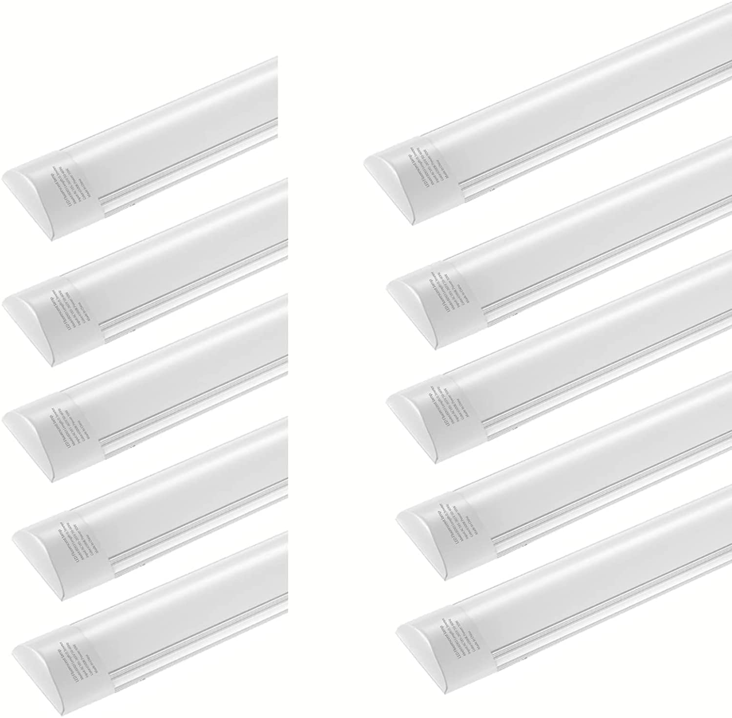5 Pièces Néon Led 90cm, 30W 3600LM Tube LED, Blanc Froid 6500K Plafonnier Led, Ultraslim