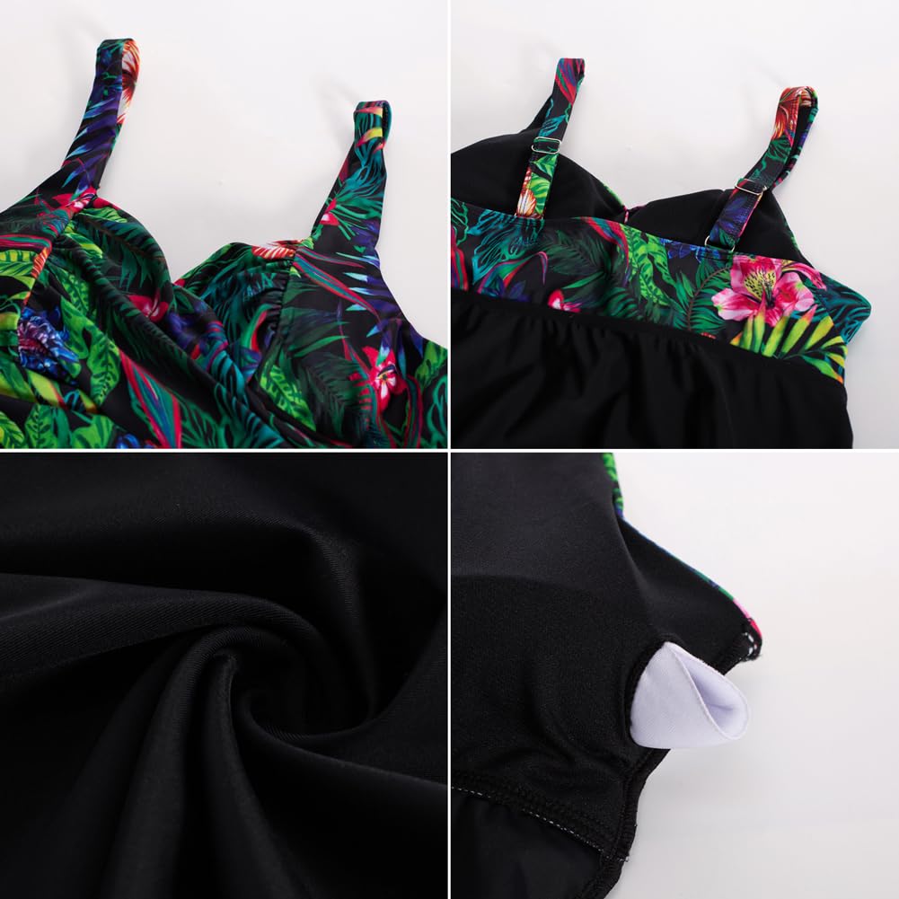 Hanna Nikole Tankini damskie duże rozmiary Twist Front dwuczęściowy strój kąpielowy wyszczuplający brzuch moda kąpielowa z szortami