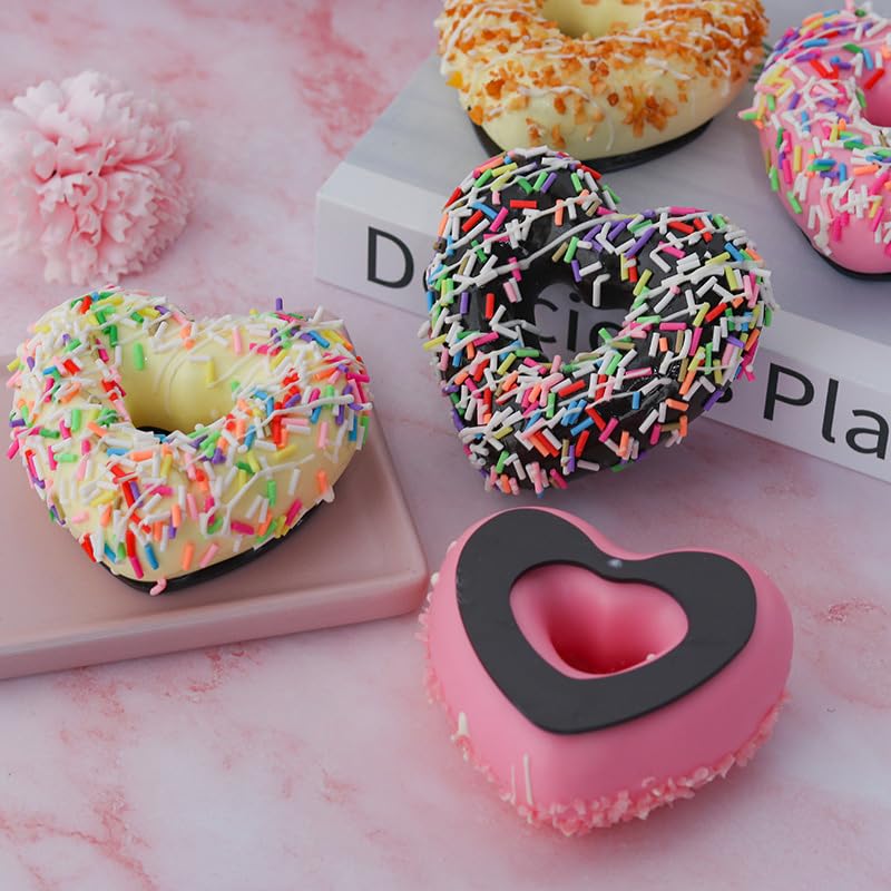 6 imanes decorativos forma corazón para refrigerador miniatura 2