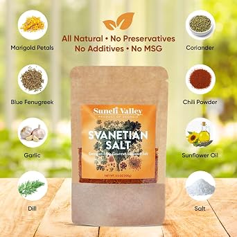 Suneli Valley Svanetian Salt | Traditional Georgian Herb & Spice Blend - Gourmet Seasoning for Cooking (3.5oz)