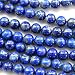 Tacool Natural Color Genuine Blue Lapis Lazuli Real Gemstone Loose Beads for Necklace Jewelry Making (round 6mm)