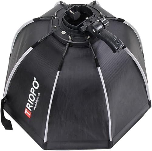Miniatura 6 de Triopo Softbox de 47.2 pulgadas con rejilla de panal, paraguas octágono para fotografía Godox V860 V850 TT600 TT685 TT685II YN560 III IV JY-680A,