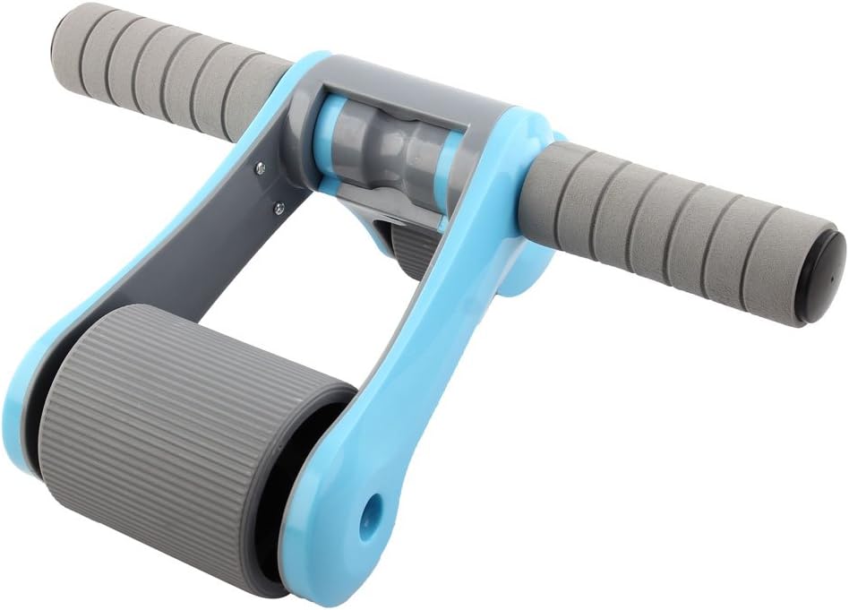 Workout Exercise Detachable Non- Handles Core Training Abdominal Fitness Foldable Wheel Rollers Blue (id: 5ea 662 676 8d2 45d