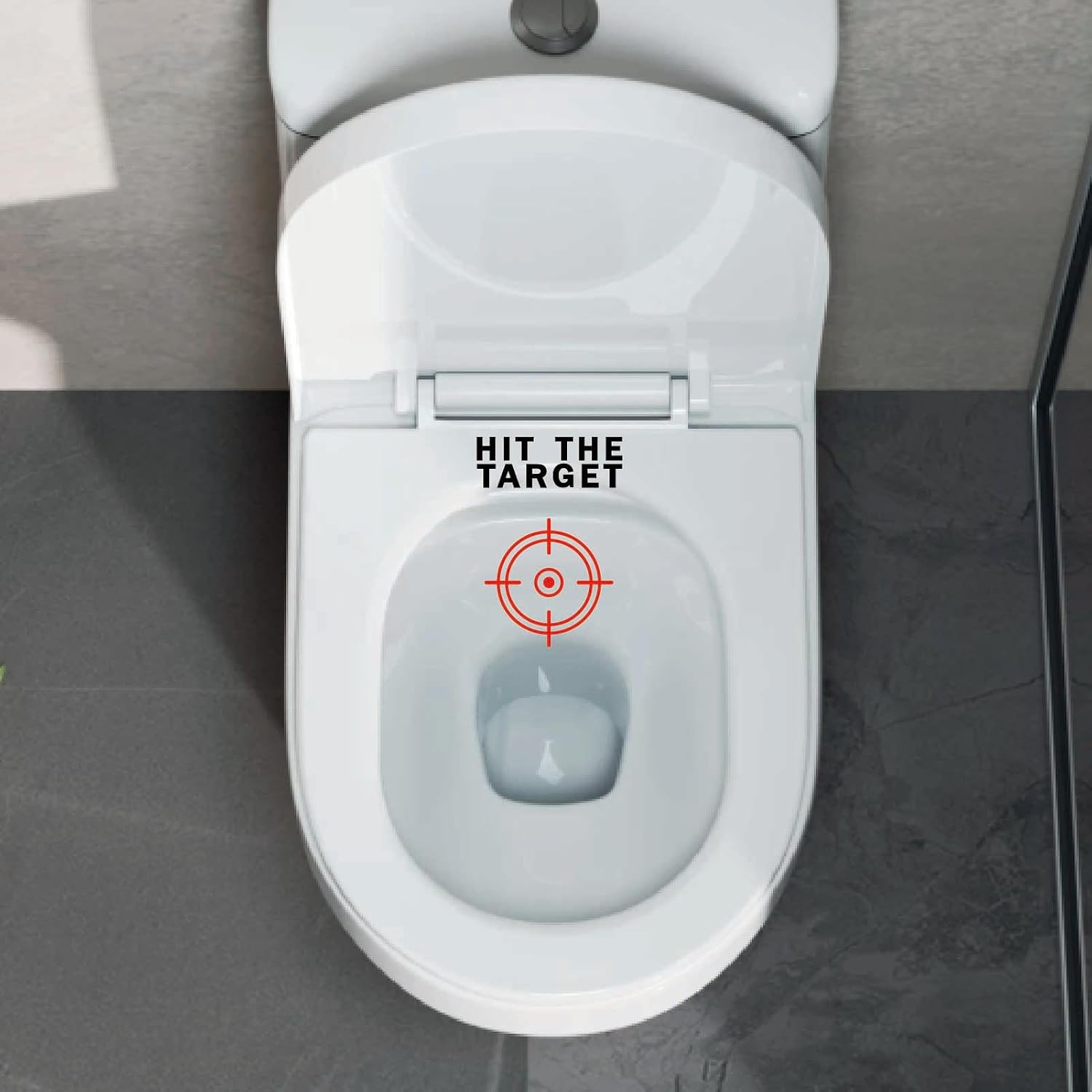 GORGECRAFT 10Pcs 10 * 12cm Toilet Target Aiming Stickers Red Urine Target Decals PVC Waterproof Stickers Hit The Target Urine Decals for Pee Training Urinal Potty Restroom