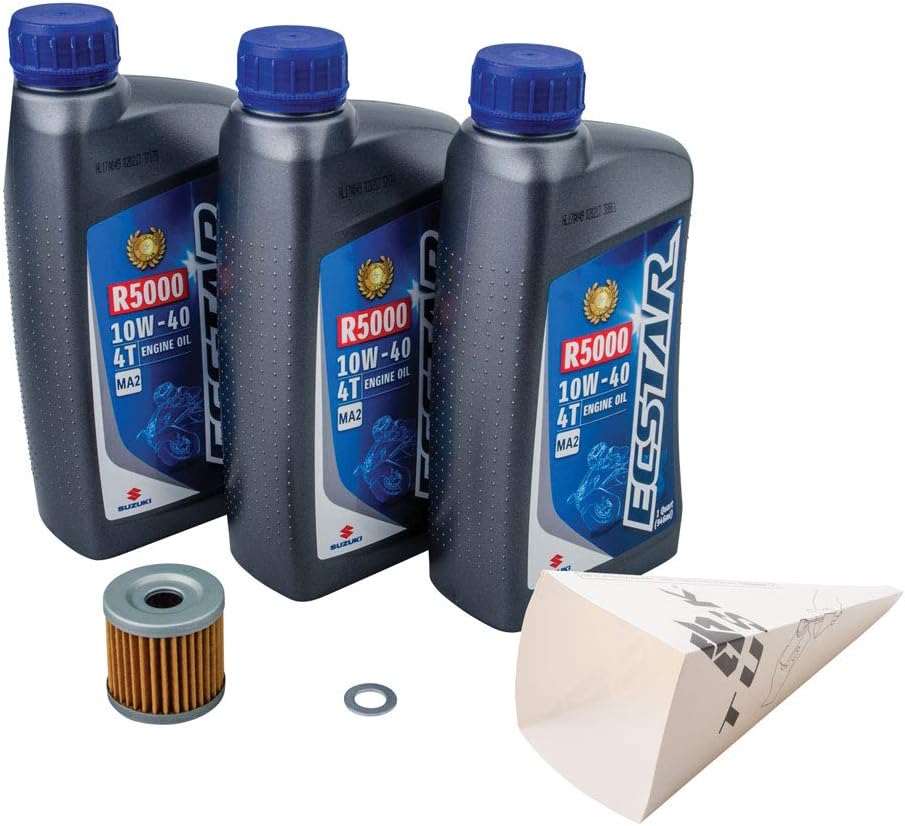 TUSK4-Stroke Oil Change Kit Suzuki ECSTAR R5000 10W-40 for Suzuki Z400 QUADSPORT 2003-2009