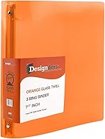 Vista 23 de JAM PAPER - Carpetas de plástico de 1 pulgada - Carpetas de 3 anillas surtidas (rojo, azul, verde y naranja) - Paquete de 4