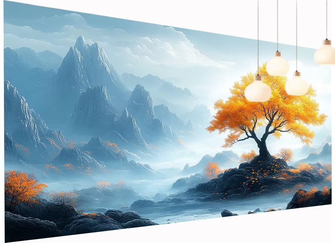 Malarstwo diamentowe XXL, 50 x 100 cm, obraz "zrób to sam", obraz typu "zrób to sam", mozaika 5D, zestaw do majsterkowania, dla dorosłych, okrągły, pełne wiercenie, haft, sztuka rzemiosła, do