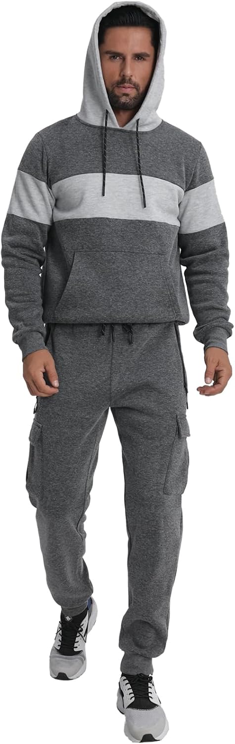 Sweatsuits for Men Tracksuits 2 Pieces Sets Hoodies Casual Sweat Suits Jogging Running Sportsuits Outfits - Image 3
