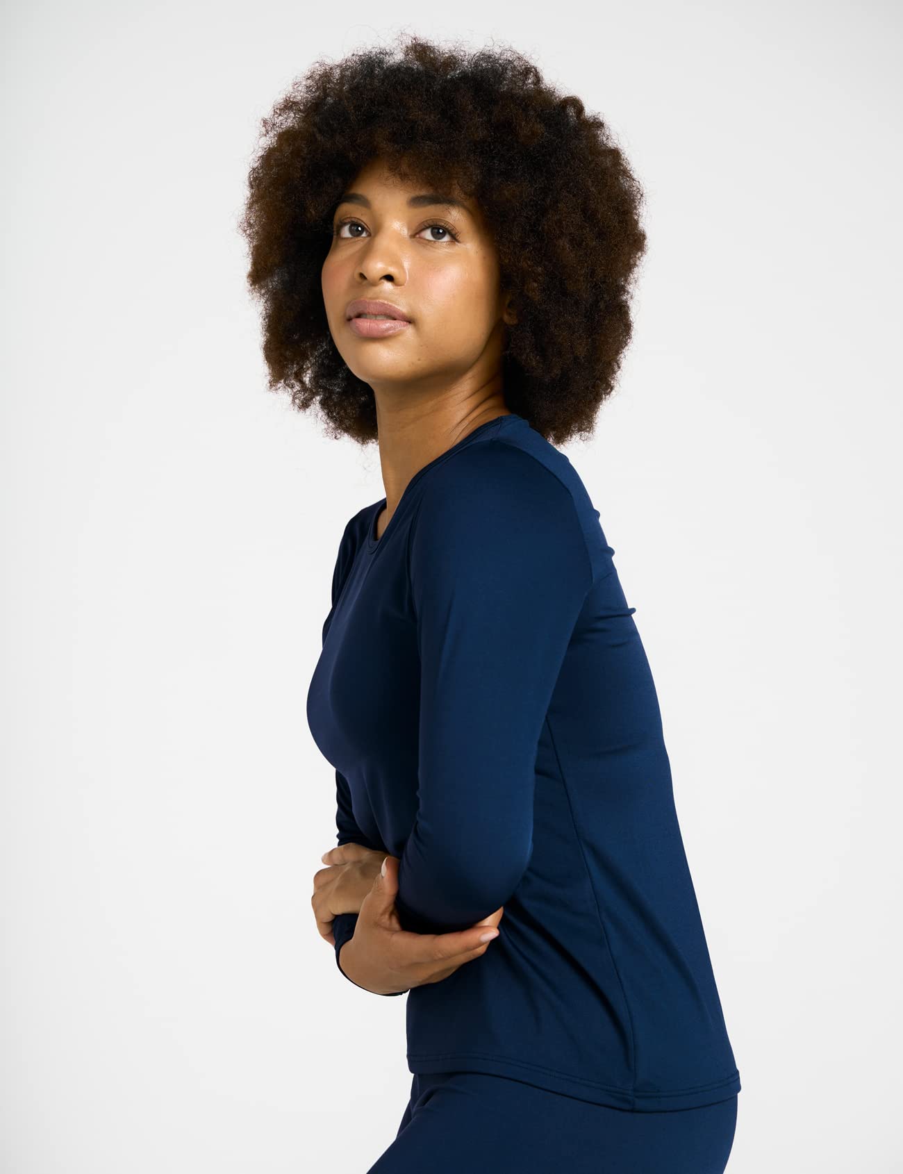 LAPASA Pacco da 2 o 1 Maglia Termica Donna Manica Lunga Fodera in Micro Pile - Pigiama Abbigliamento Intimo Canottiera Calda Elegante Elastica Traspirante Sportiva L15/L39/L42