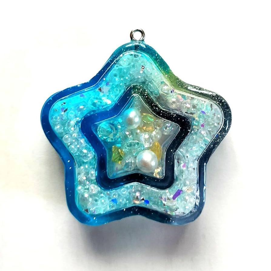 Amazon.co.jp: レジン ダブルシェイカー キーホルダー 星