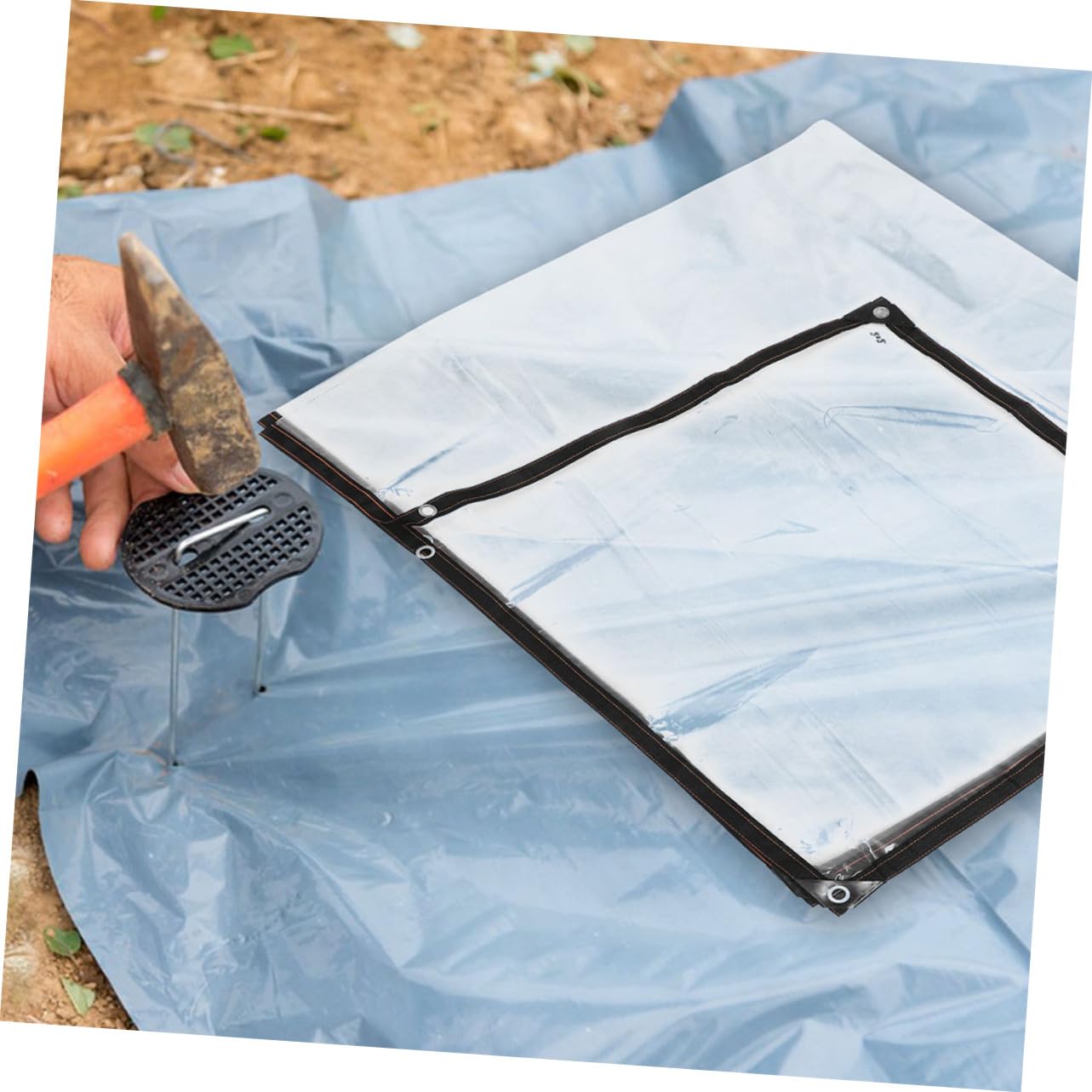 BESPORTBLE Lona Transparente para Invernadero, Resistente al Agua Envejecimiento, para Cubrir Plantas, Ganadería y Jardines