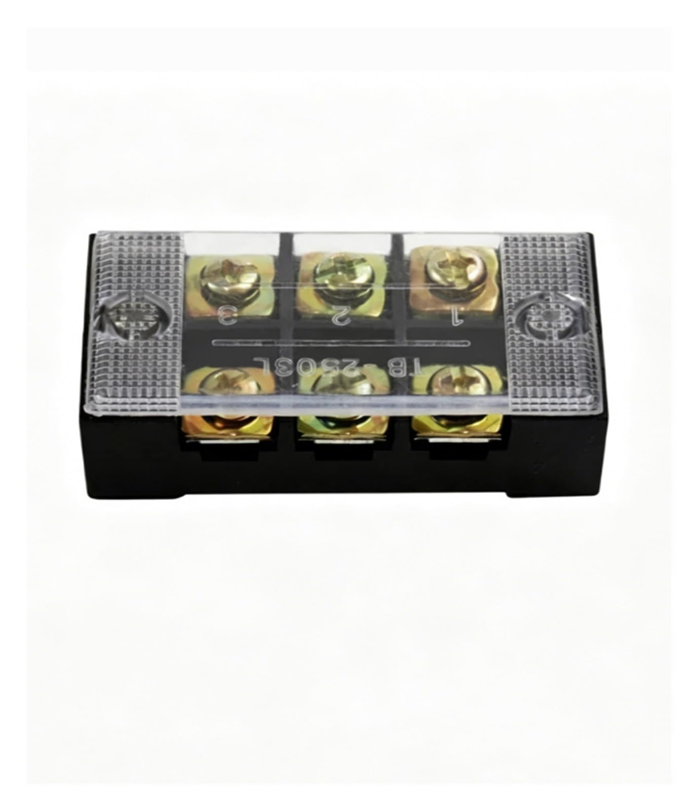 Bornier à vis TB-2503 double rangée 25A 600V pour câblage électrique - 4
