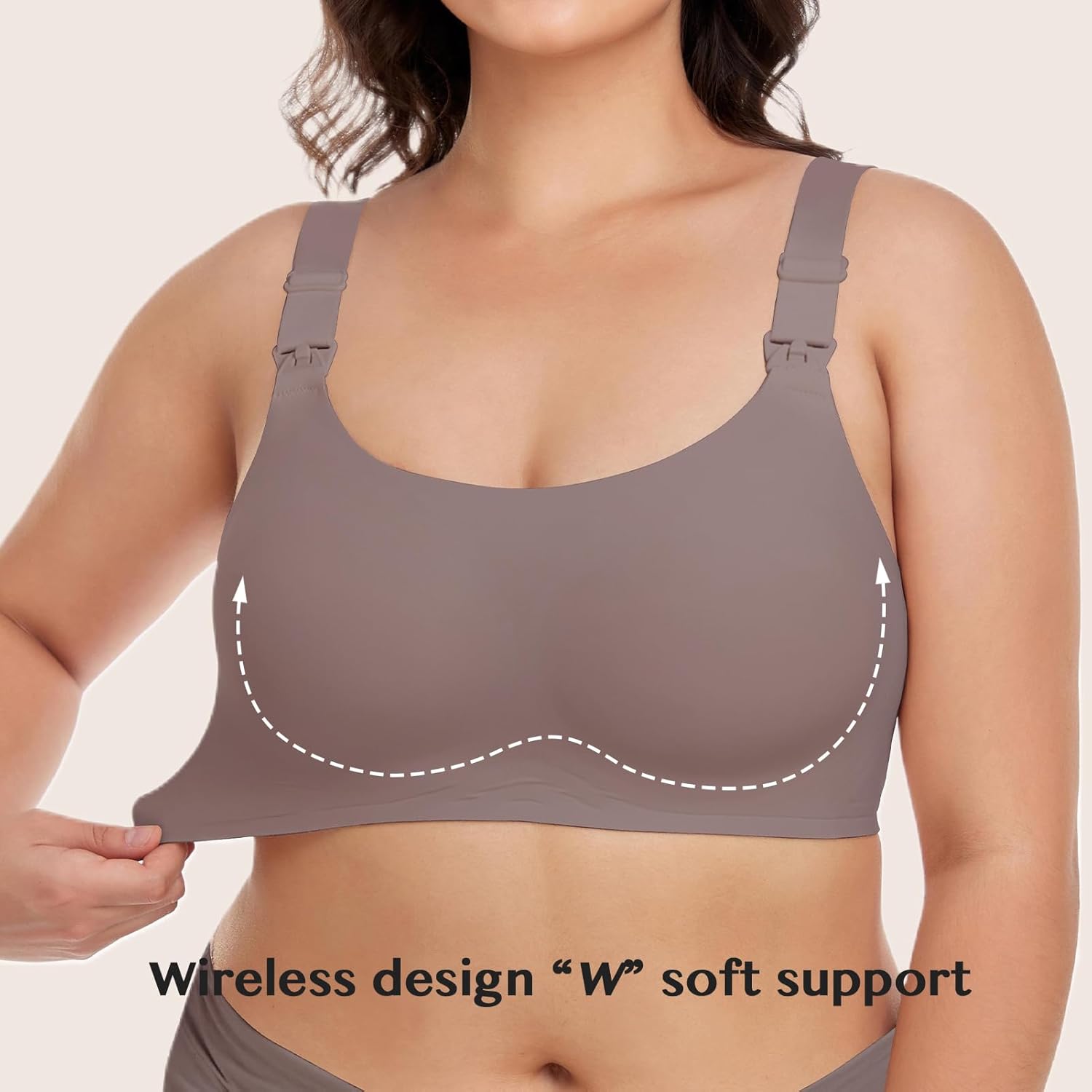 Gailife Nursing Bras for Women Full Coverage Comfort Wireless Maternity Bras for Pregnancy Breastfeeding - Image 2