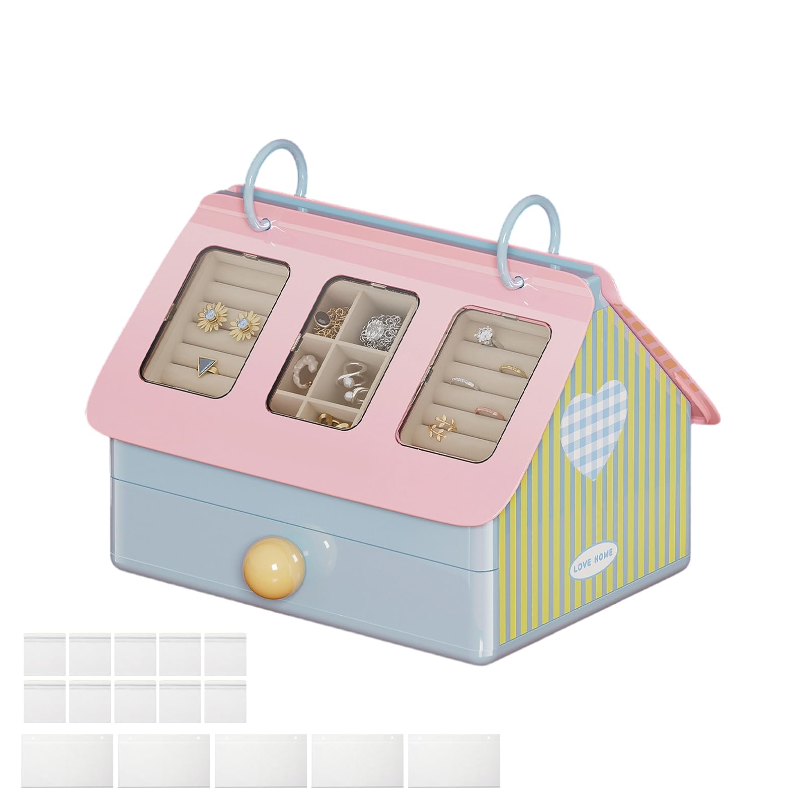 hogtnd Multifunctional Storage Solution for Jewellery and Small Items with Drawer for Easy Organisation, Bedroom Decoration Box, Elegant Box