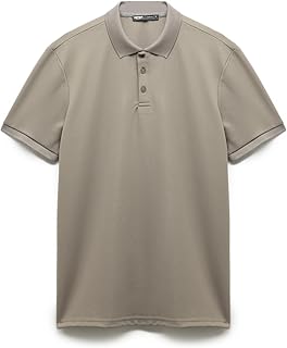 تيشرت بولو جيرسيه نصف كم للرجال من كوتون (عبوة من قطعة واحدة)