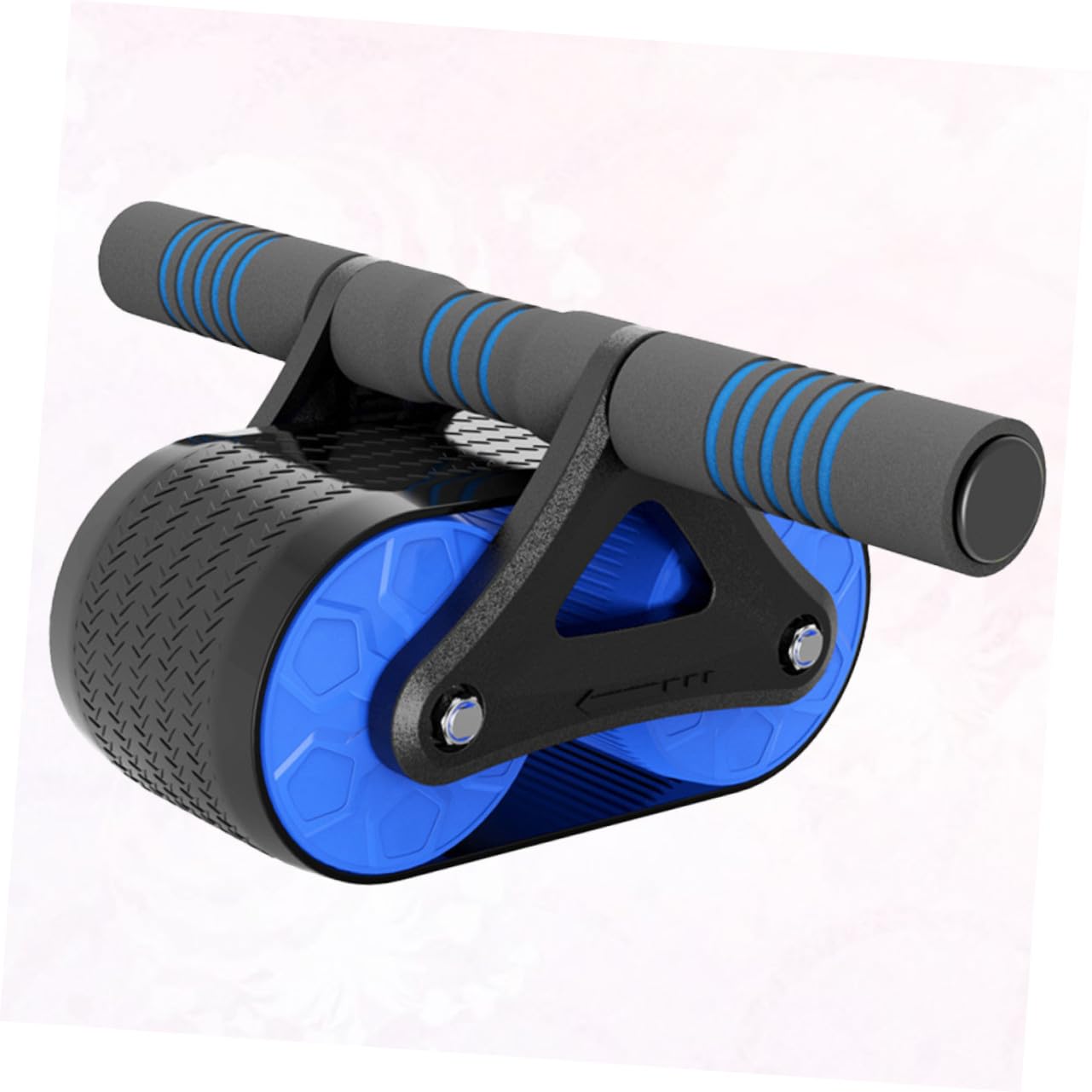 Ruota Addominali Fitness Professionale con Manico in Abs e Gomma Ruota Spessa Stile Tank per Allenamento Core Silenzioso Roller Addominali per Uomo e Donna Attrezzo Palestra Casa