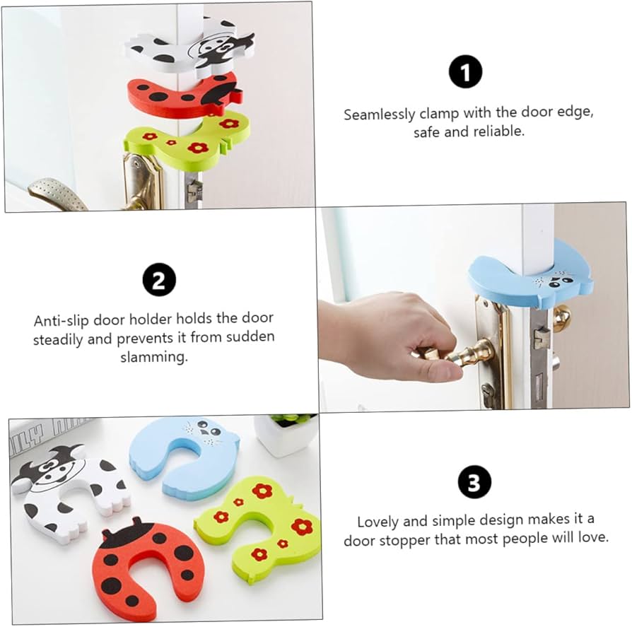 Totority 18pc Door Pinch Guards - Finger Protection Stoppers For Kids & Pets Safety