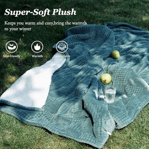 Heated Blanket Electric Blanket Throw 50''X60''-Heating Throw with 6 Heat Settings-2-10 Hours Auto Off,ETL Certified,Machine Washable (Green)