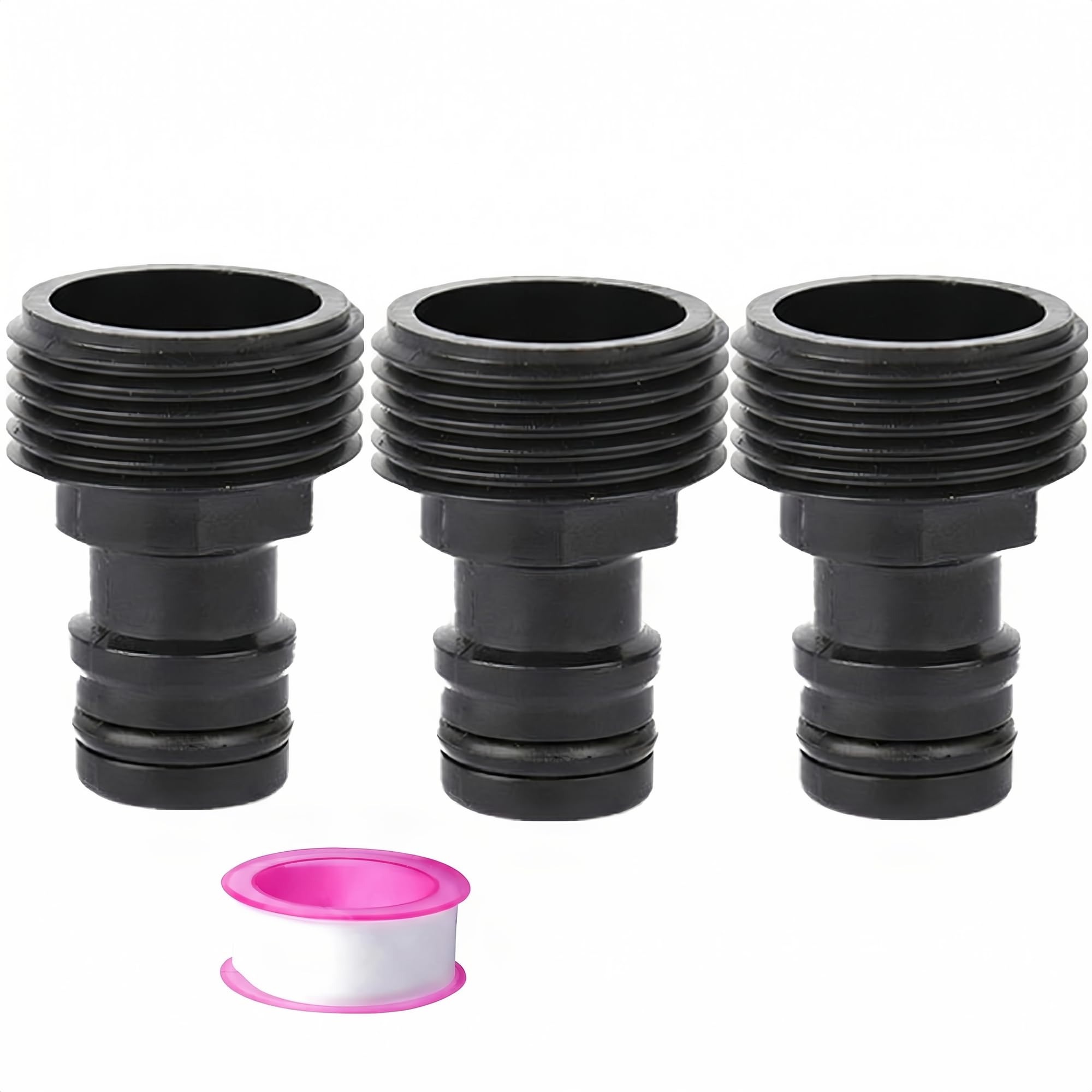 XPendHoze G3/4 Inch Male Thread Quick Coupling Hose Connection, 26.5 mm Universal Irrigation Adapter, Suitable for Garden Shower, Lawn Sprinkler and Irrigation Systems (Pack of 3)