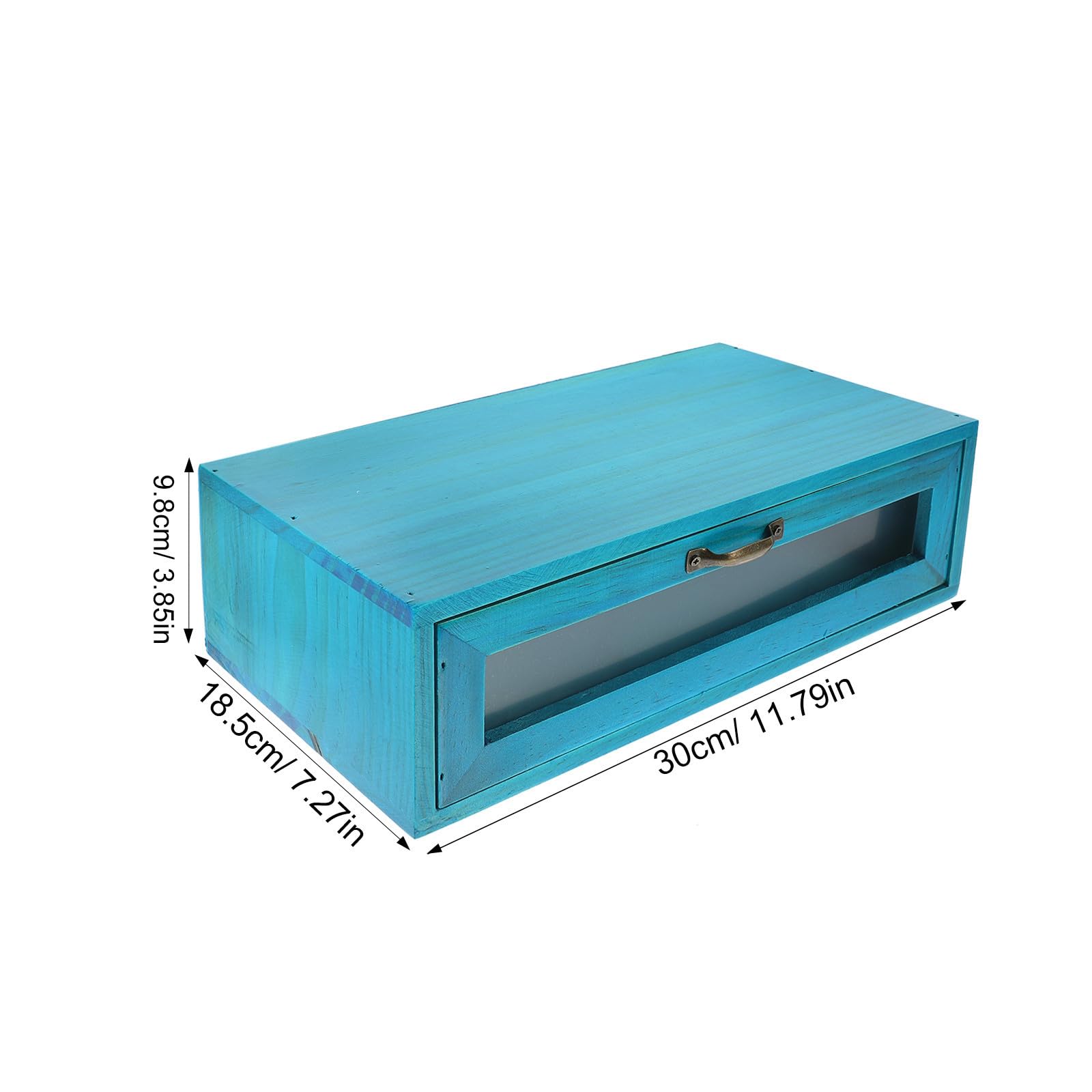 SEWACC Organizador de Maquillaje de Madera Cajón Único para Escritorio, Caja Decorativa para Tocador en Casa, Mantiene la Mesa Limpia Fácil Acceso