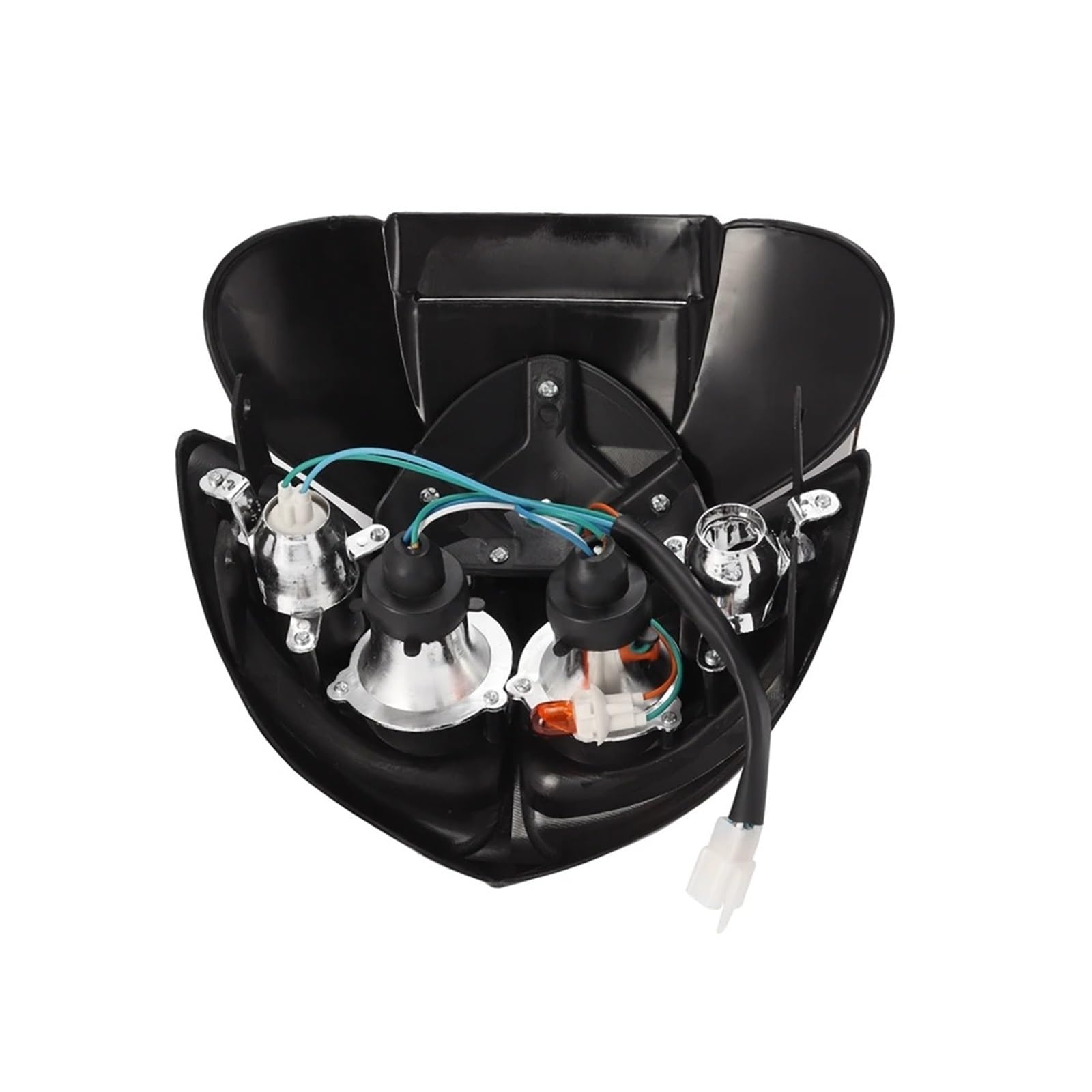 SANCAK Faros De Motocicleta Faro Universal Para Motocicleta Lámpara Doble Cabeza Luz Led Carenado Dirt Pit Bike Para ATV Hi Lo Beam 4 Ojos Para