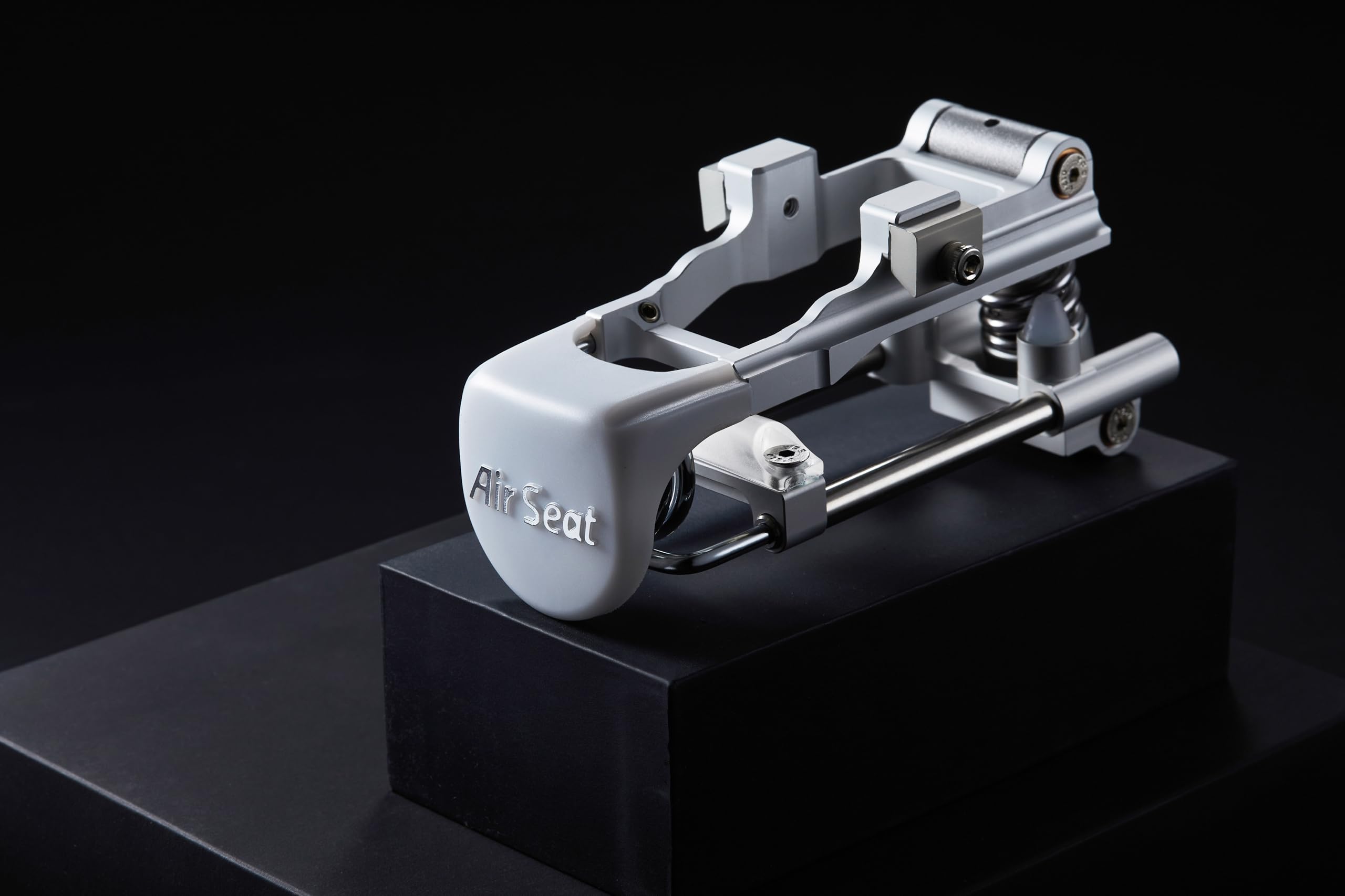 Air Seat Comfortable seat Full-Floating Saddle Suspension for Bicycle roadbike ebike The Ultimate Solution to The Saddle Sore! (Silver, Large)