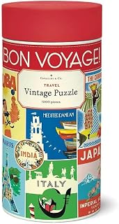 Cavallini 1000 Piece Puzzle, Vintage Travel (PZL/TRV)