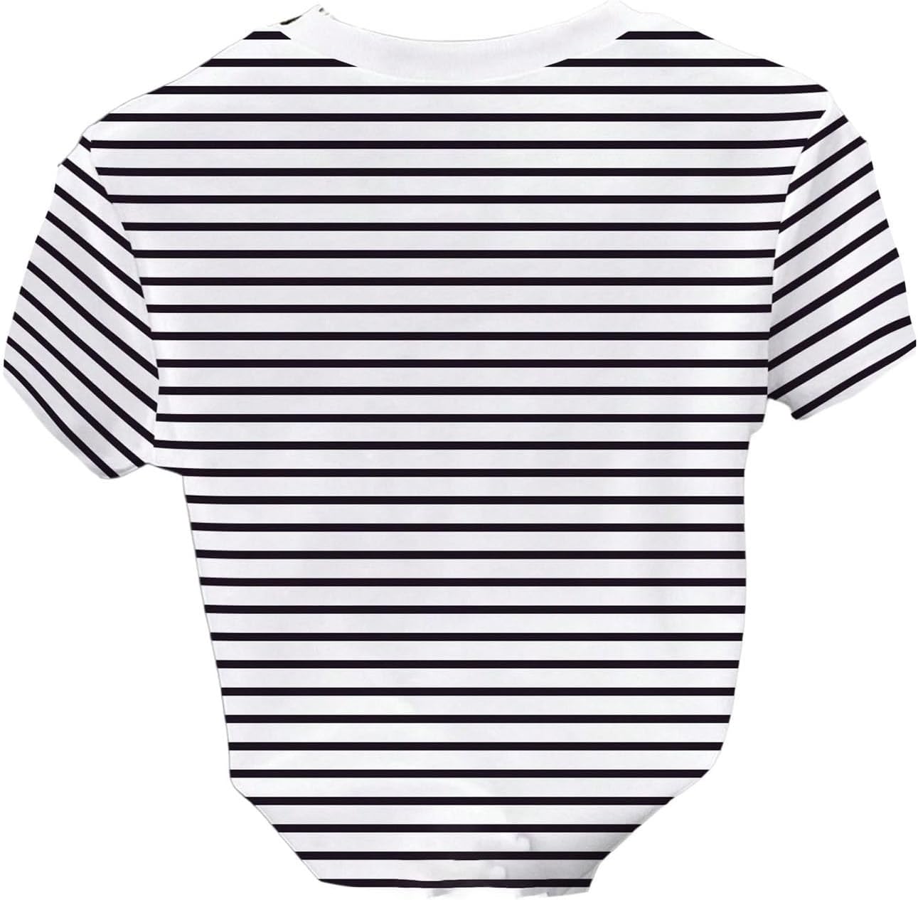 Women's Rhinestone Floral Striped Tops Crew Neck Short Sleeve T Shirts Casual Summer Tops - Image 2