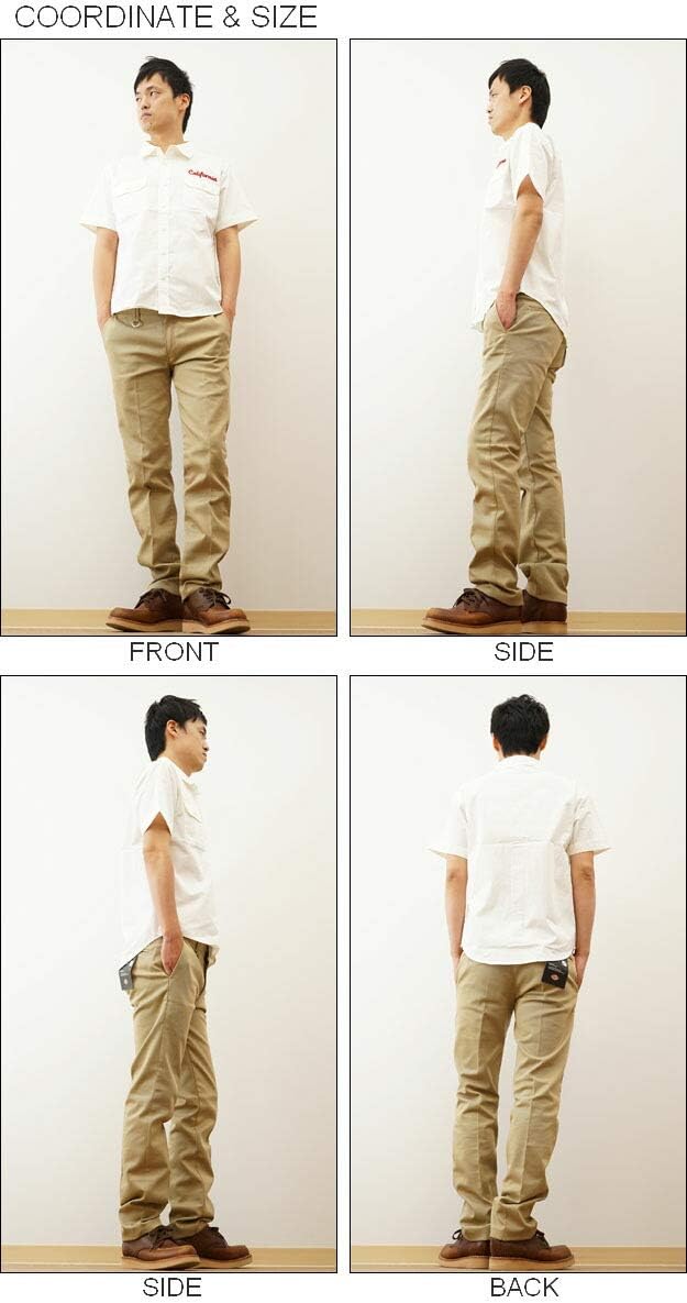 【JEANS BUG(ジーンズバグ)のストアを表示】[ジーンズバグ] California オリジナル チェーンステッチ 刺繍 半袖 ワーク シャツ メンズ レディース SWKSH-C★送料込