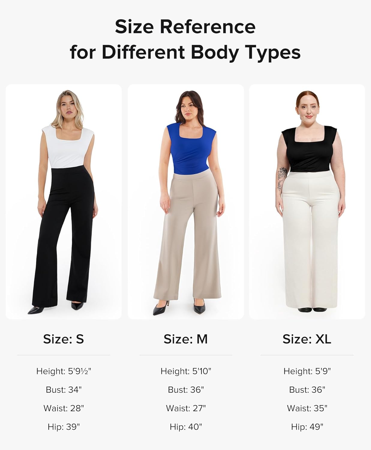 BRXL 2 in 1 Dress Pants for Women Work Tummy Control Shapewear Long Wide Leg Winkle Free Business Casual - Image 6