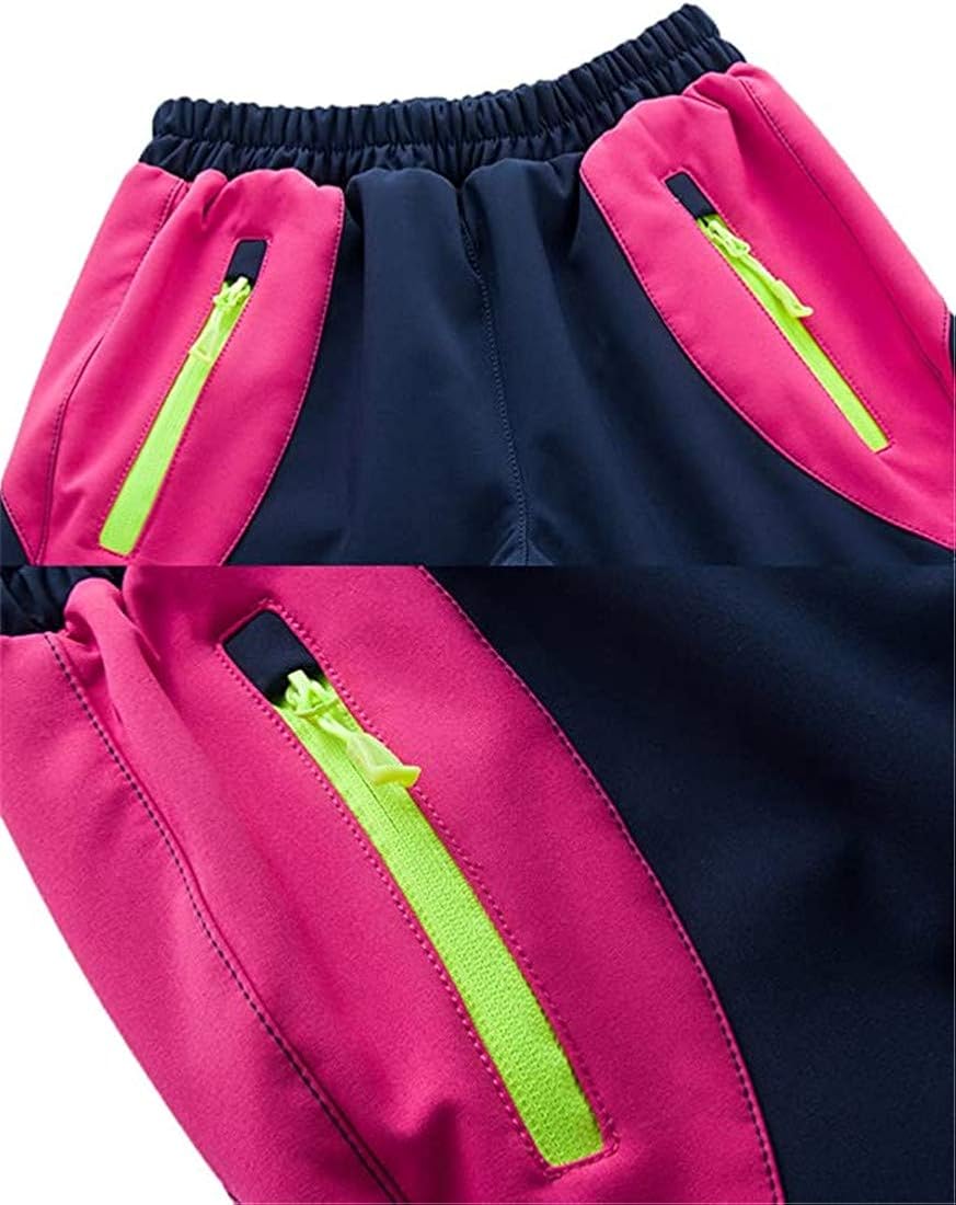 Youth Boy's Girls Fleece Lined Soft Shell Windproof Waterproof Casual Outdoor Hiking Pants Ski Snow Trial Pants Trousers : Clothing, Shoes & Jewelry
