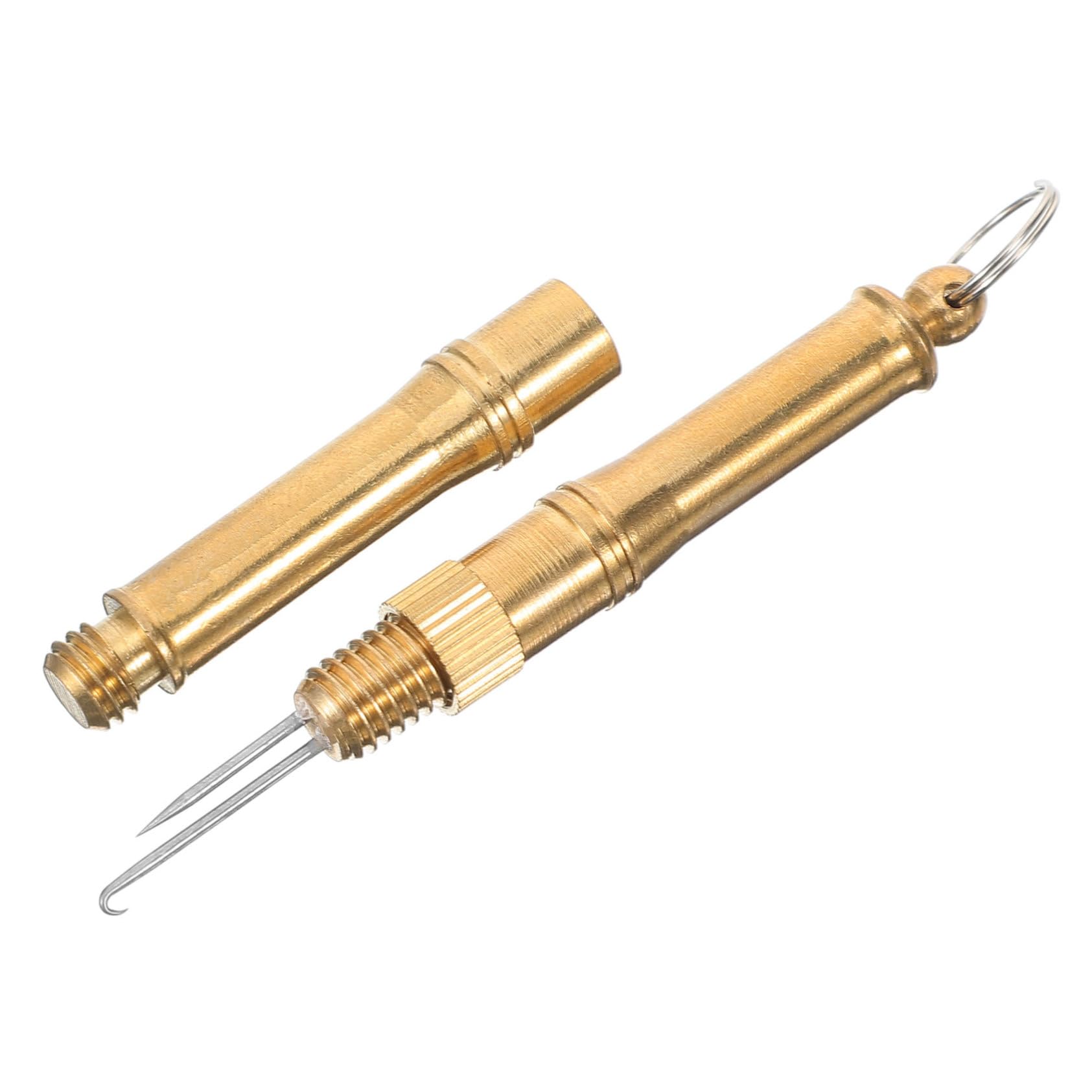 OSOLADY 1 Set Hook Tie Guide Tool Fish Knotting Tying Knots Accessory Crimping Tieing Grip Braid Fast Knot Line Tier Golden Metal Copper