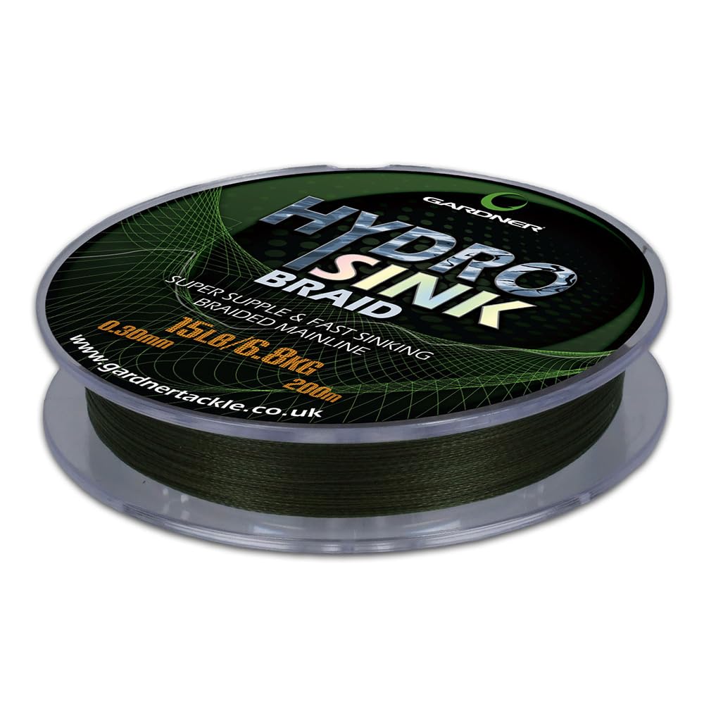 Gardner Tackle Hydro Sink Braided Mainline - Carp Pike Tench Coarse Fishing Line