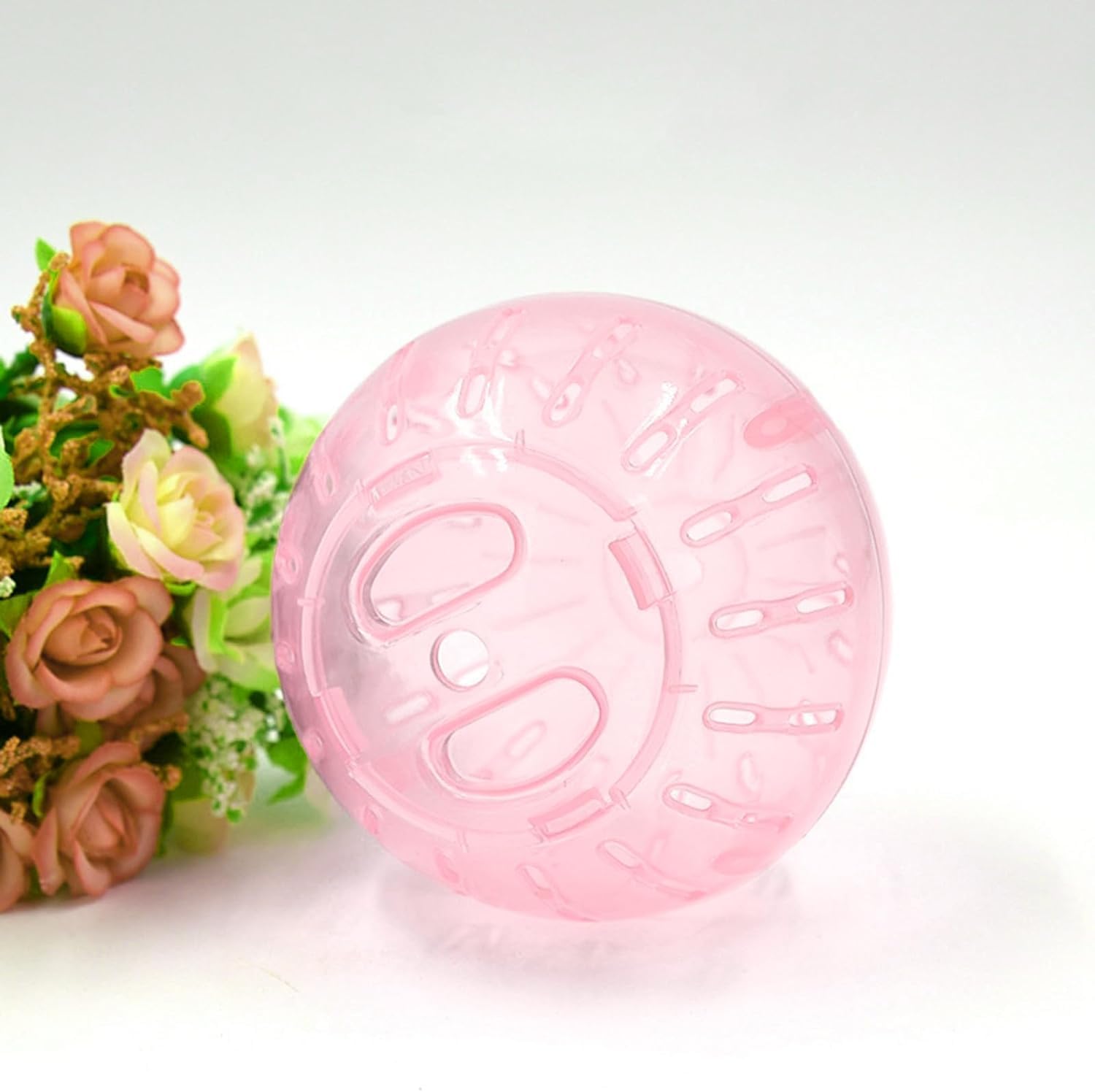 Weißer leiser Gymnastikball aus Kunststoff, für Hamster, Laufen für Zuckergleiter, kleine Mäuse, Rennmäuse, mehrere Farben, Hamster-Trainingsball, kleine Tier-Übungsräder, Gesundheitsbedarf für