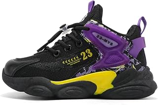 WIMEST Unisex Child's Basketball Athletic Shoes Pre School Basketball Athletic Shoes for Unisex-Child Athletic Shoes