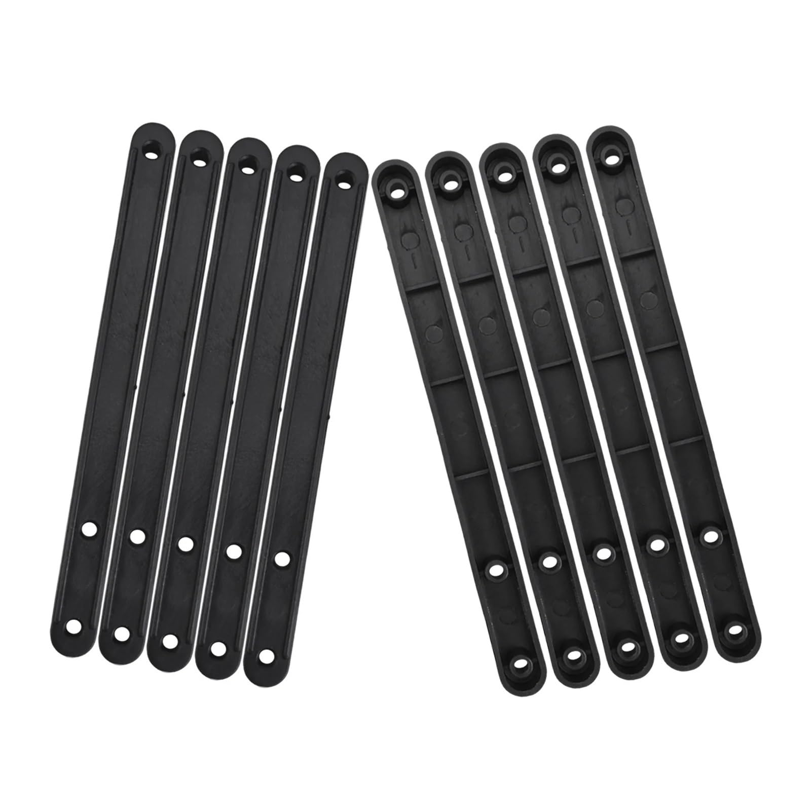 Ppqiru Black 10Pcs Draw Rail Plastic Drawer Slides For Cabinet Cupboard Runners 235/298Mm Replacement Parts For Cabinet Drawer(,235Mm)