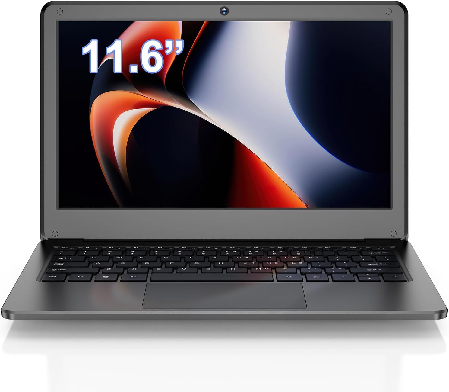 JSHIX Laptop Windows de 11,6 polegadas, mini laptop preto