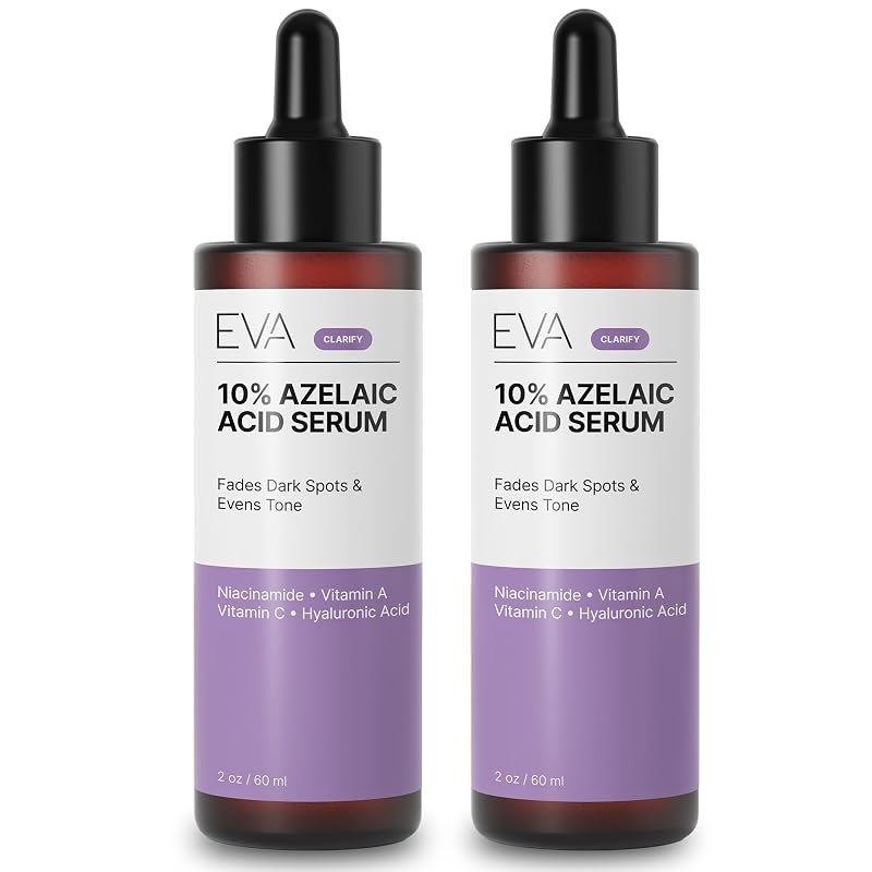 Sérum facial Eva Naturals com ácido azelaico 10%, niacinamida e ácido hialurônico, 60 mL