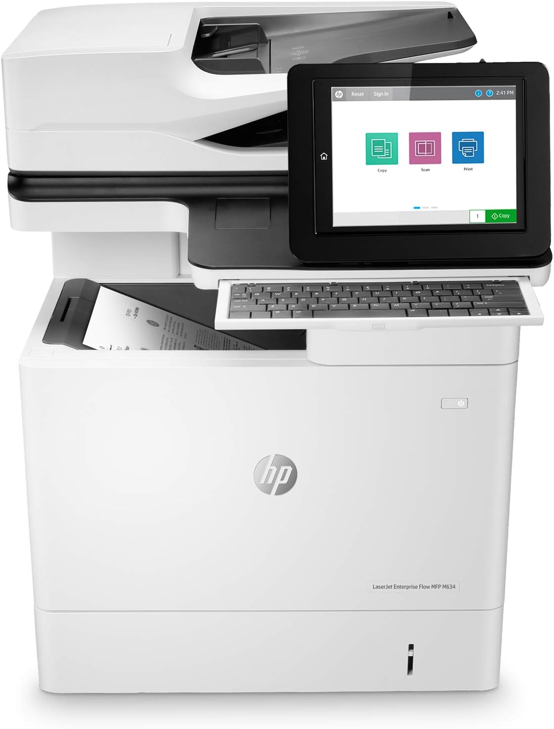 HP LaserJet Enterprise Flow MFP M634h Monochrome All-in-One Printer with built-in Ethernet & 2-sided printing (7PS95A) (Renewed)