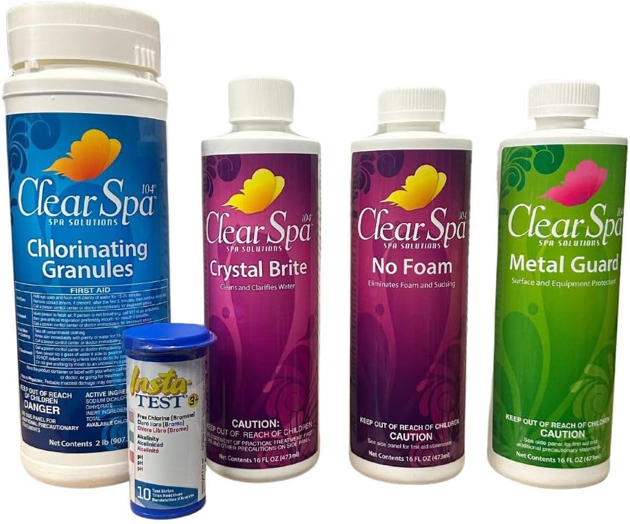 Clear Spa 104° Spa Start-Up Kit Oreq - Spa Chemicals Complete Care - SPASTARTCH (1)