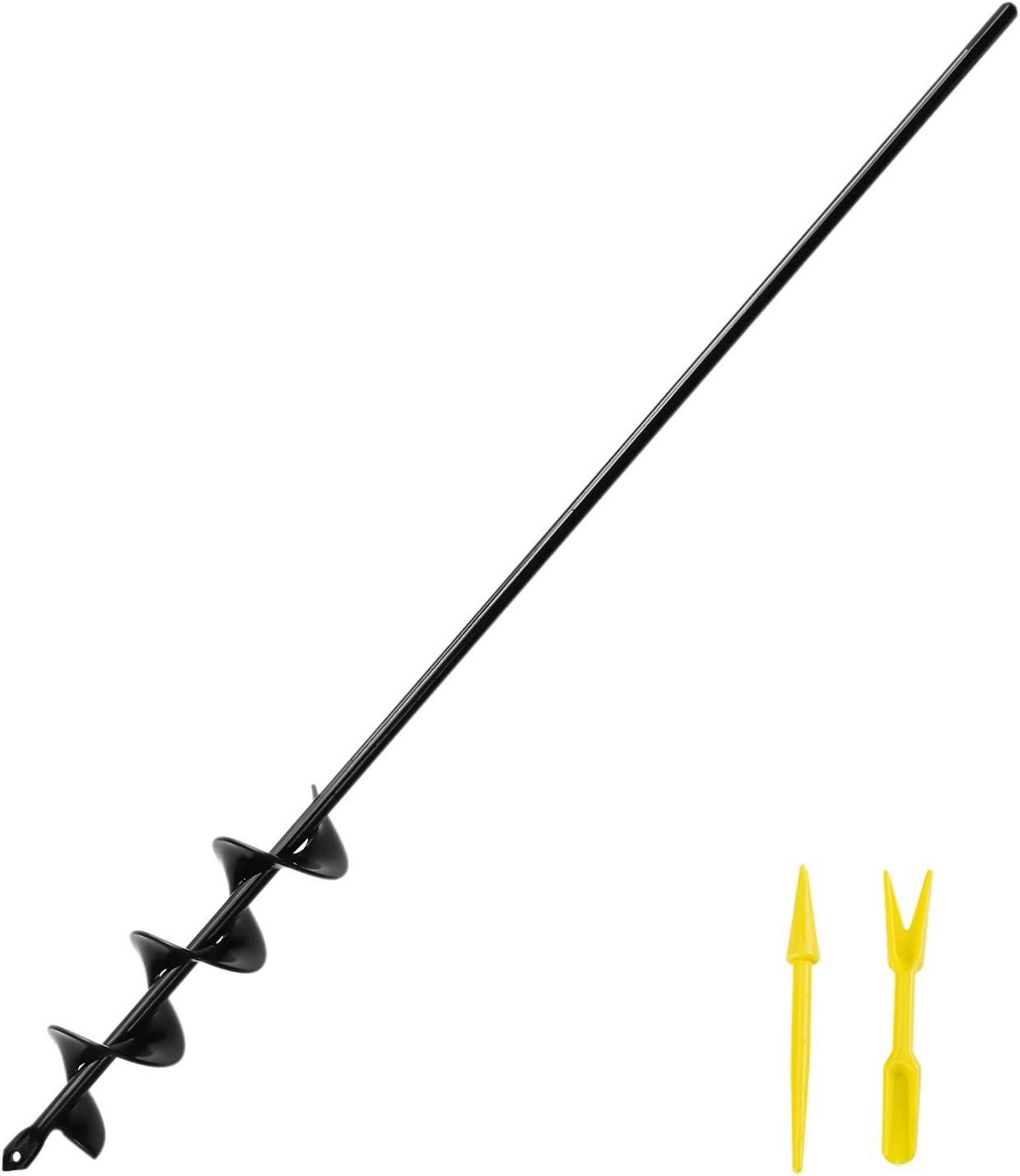 Auger Drill Bit for Planting Flower, 2x24 inch Garden Auger Spiral Drill Bit Rapid Planter Earth Auger Bit Post or Umbrella Hole Digger for Most 3/8" Hex Drive Drill : Tools & Home Improvement