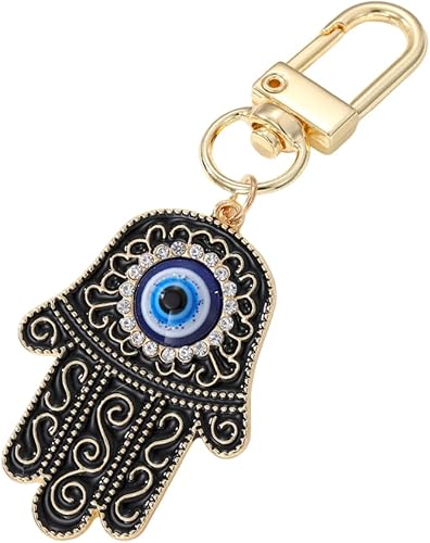 Llavero de mano Hamsa de mal de ojo para llavero de coche, bolso de buena suerte, amuleto